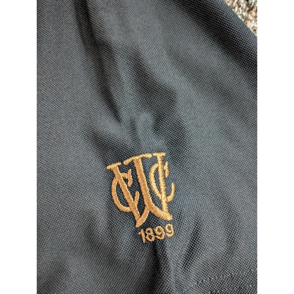 Vintage Footjoy Golf Undershirt Medium Black Men's‎ County Club Waterbury 1899